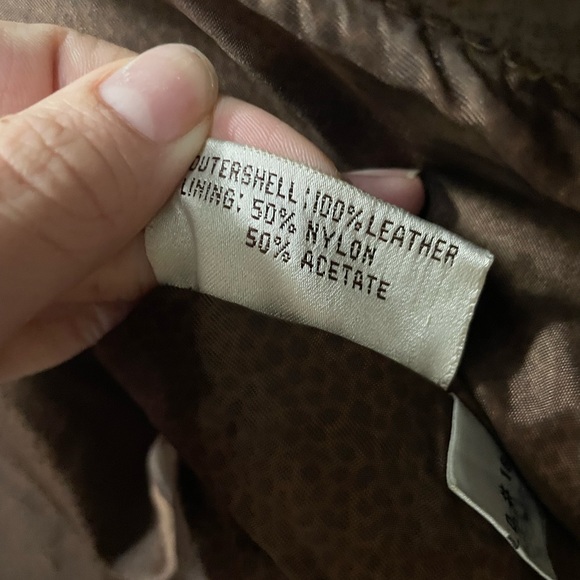 Global Identity G-iii Expresso Brown leather bomber jacket Size Medium - Picture 6 of 8